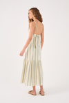 Vestido Longo Estampa Listra Ostra