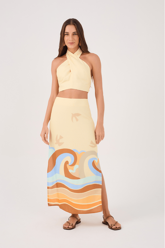 Conjunto Linho Estampa Sossego