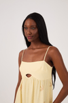 Vestido Midi Linho Estampa Sossego