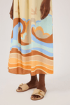 Vestido Midi Linho Estampa Sossego