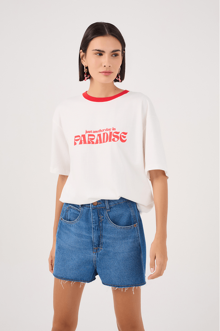 Short Jeans Recorte Lateral