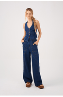 Blusa Jeans Frente Única