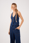 Blusa Jeans Frente Única