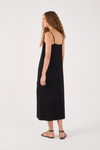 Vestido Cropped Linho Fenda