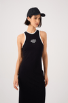 Vestido Canelado Bordado Summer Club