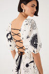 Vestido Midi Estampa Estrela Guia