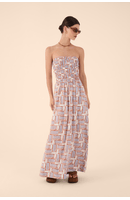 Vestido Cropped Estampa Cadeirinhas