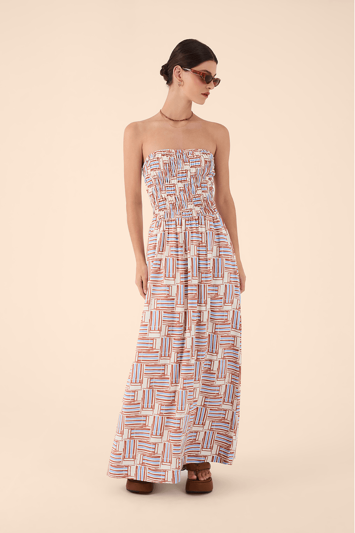 Vestido Cropped Estampa Cadeirinhas