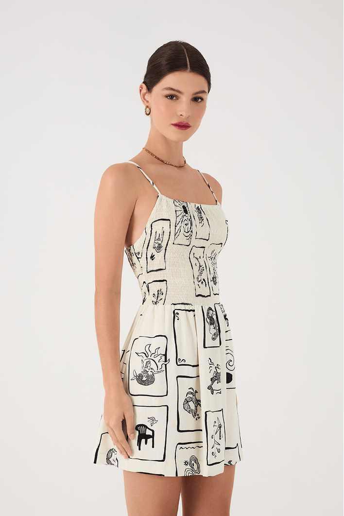 Vestido Curto Estampa Iara