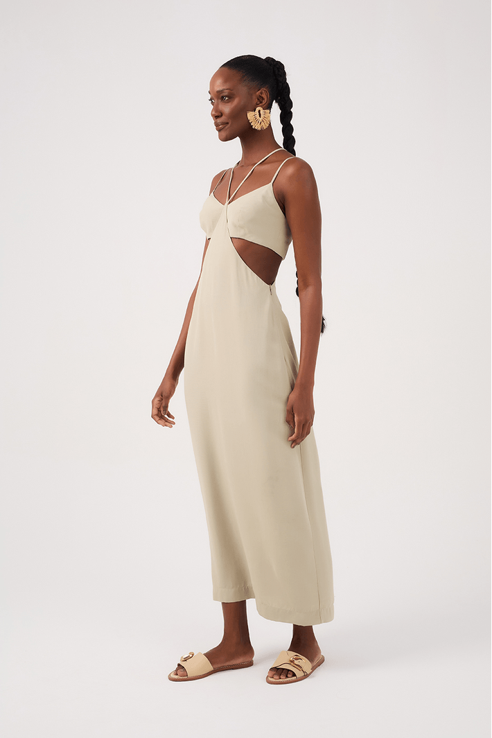 Vestido Cropped Sobreposição Top