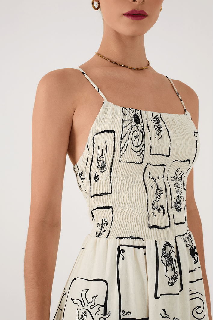 Vestido Curto Estampa Iara