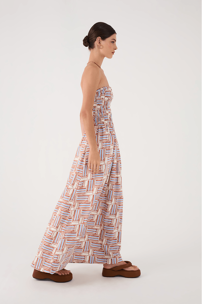 Vestido Cropped Estampa Cadeirinhas