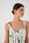Vestido Cropped Estampa Iara