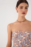 Vestido Cropped Estampa Cadeirinhas