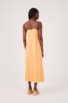 Vestido Cropped Linho Fenda