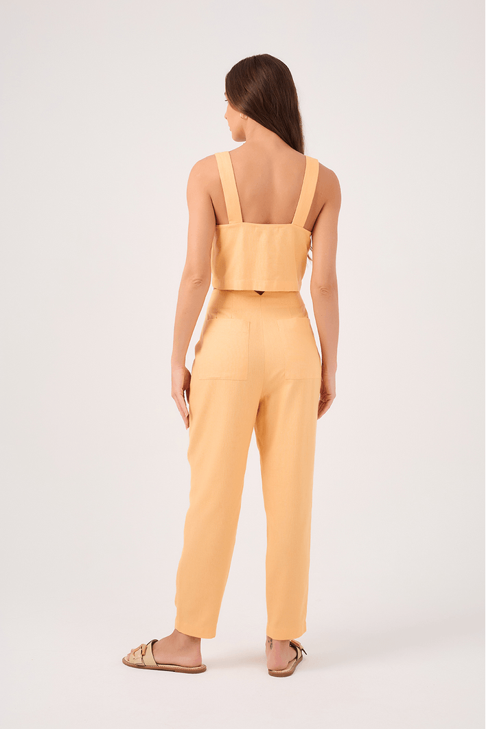 Calça Linho Pregas Frente
