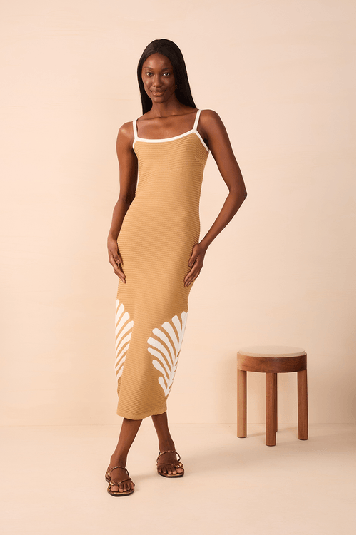 Vestido Tricot Detalhe Conchas