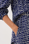 Calça Pantalona Estampa Rede