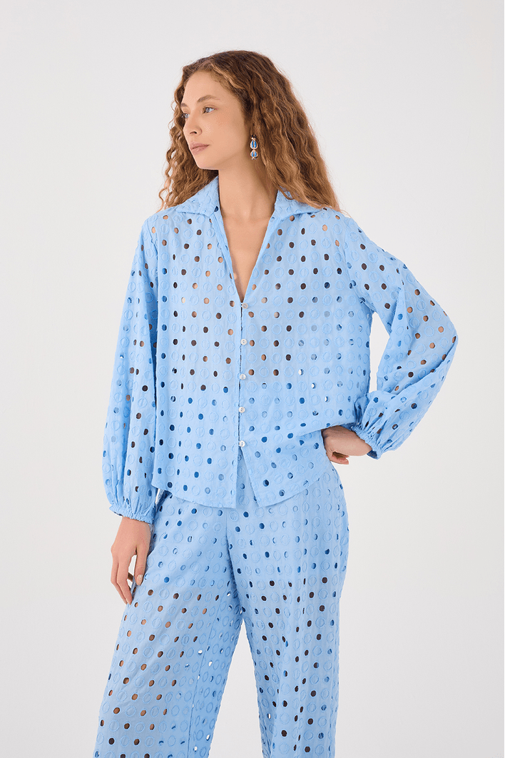 Camisa Laise Manga Bufante