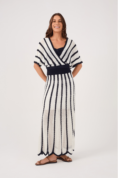 Saia Tricot Bicolor