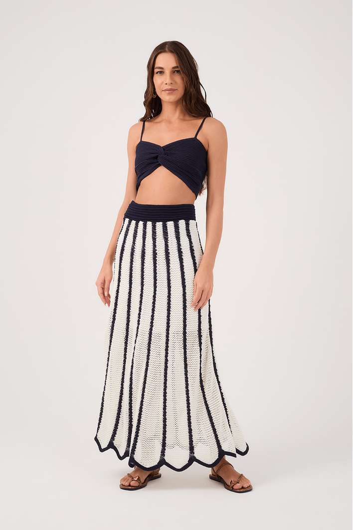 Saia Tricot Bicolor