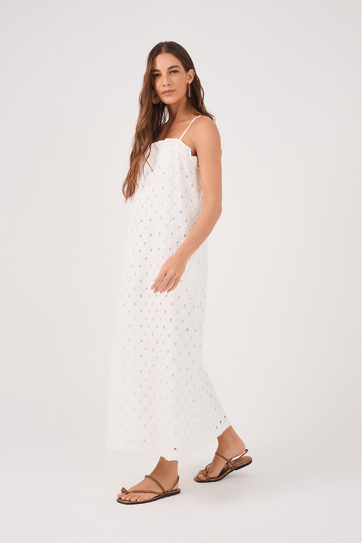 Vestido Cropped Laise Decote Reto
