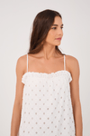 Vestido Cropped Laise Decote Reto