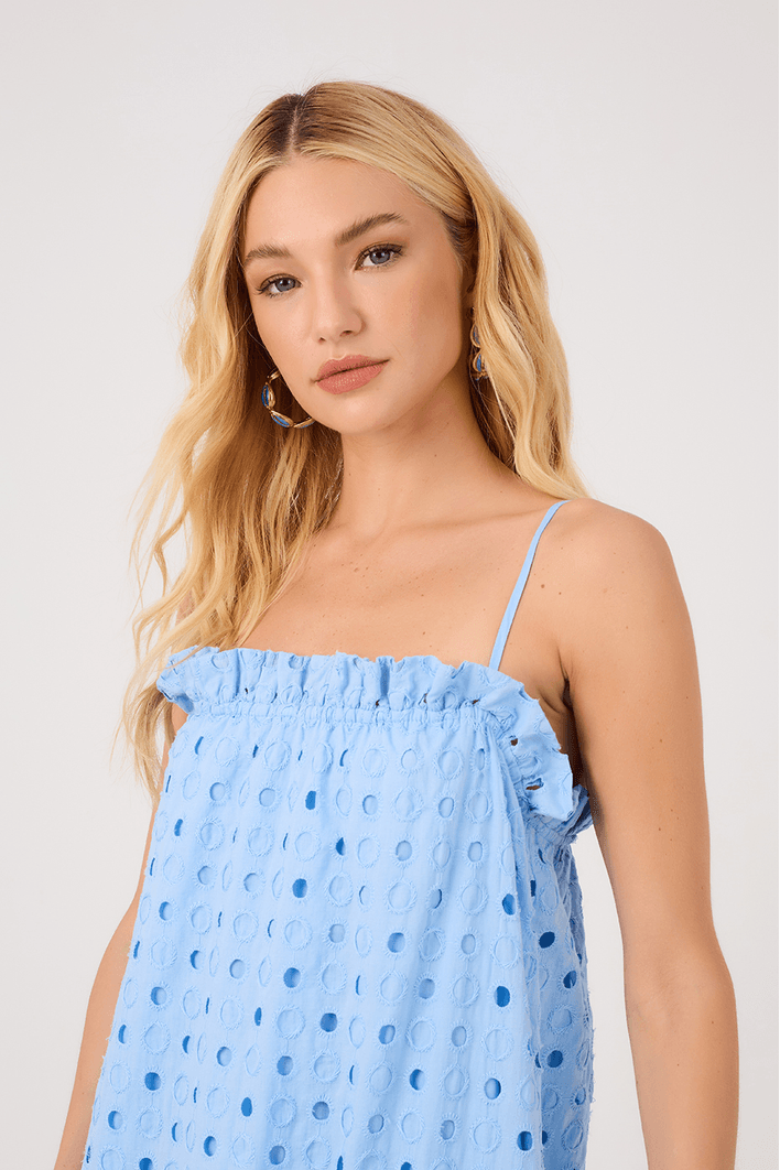 Vestido Cropped Laise Decote Reto