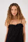 Vestido Cropped Laise Decote Reto