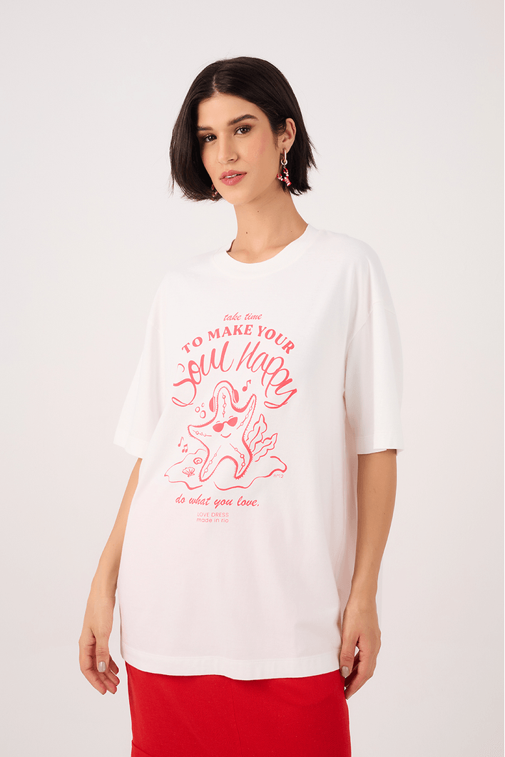 T-shirt Silk Happy Soul