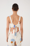Top Cropped Estampa Sol