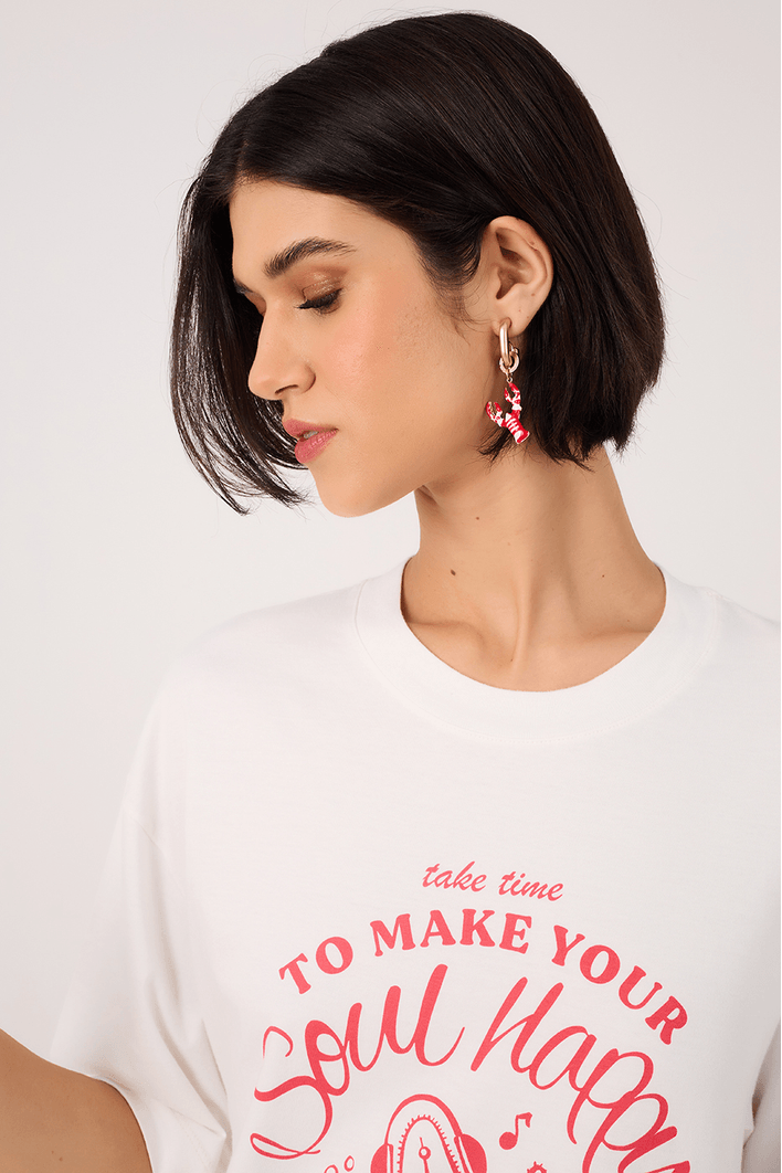 T-shirt Silk Happy Soul