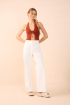 Blusa Tricot Amarração Frontal