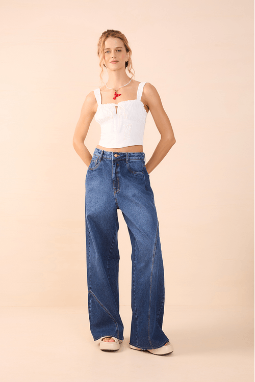 Calça Jeans Zig Zag