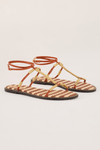 Sandália Rasteira Tirinhas Fafia Listra