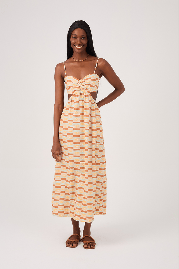 Vestido Cropped Algodão Estampa Maranhão