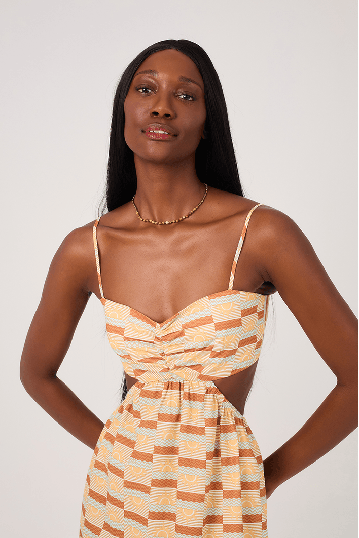 Vestido Cropped Algodão Estampa Maranhão