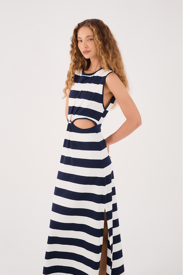 Vestido Estampa Listra
