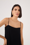 Vestido Curto Crepe Bicolor Marias
