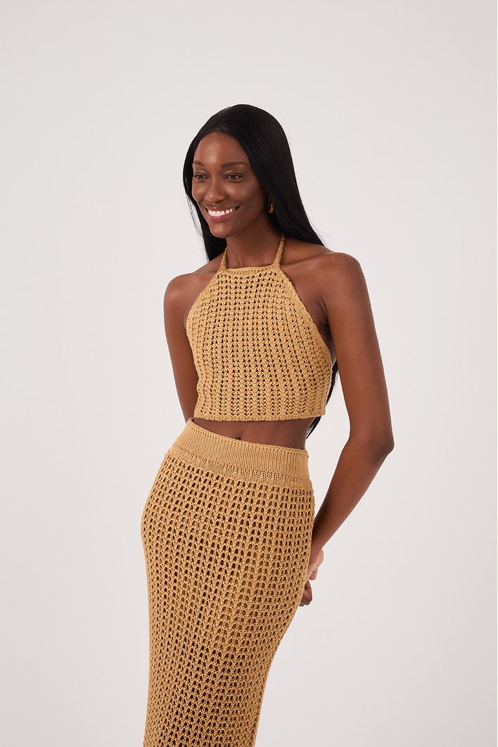 Blusa Tricot Crochet