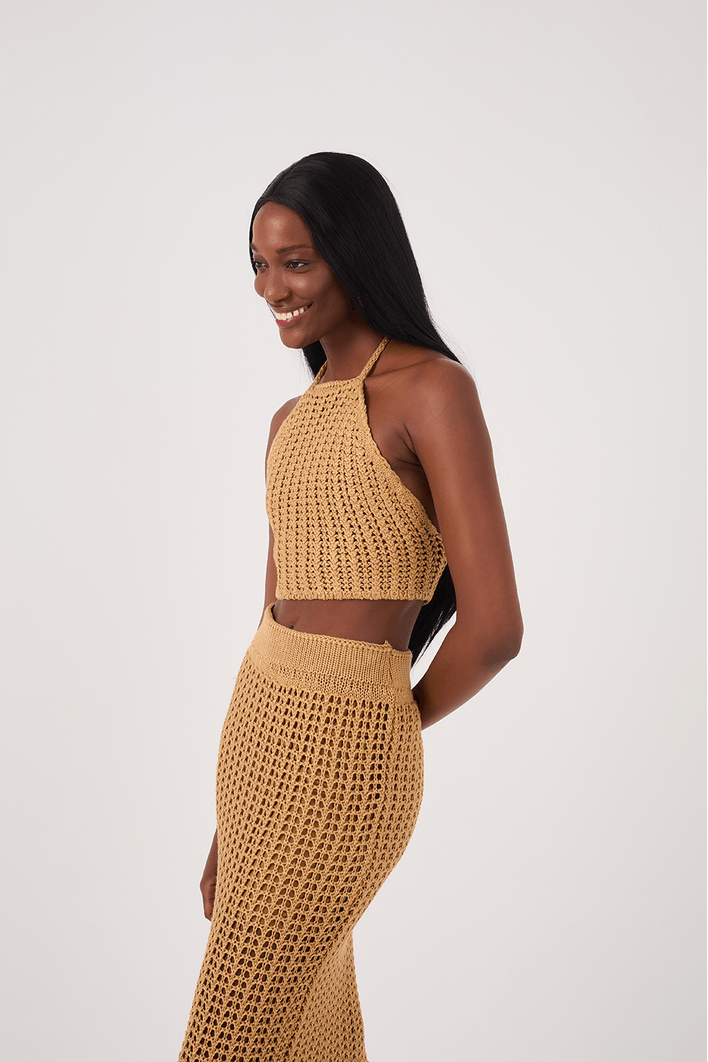 Blusa Tricot Crochet
