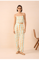 Top Linho Estampa Serena