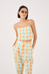 Top Linho Estampa Serena
