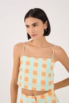 Top Linho Estampa Serena