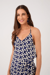 Blusa Crepe Estampa Catavento