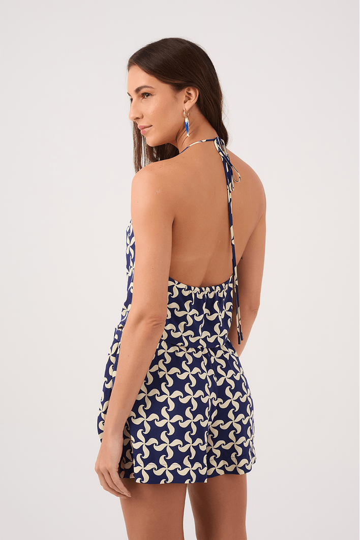 Blusa Crepe Estampa Catavento