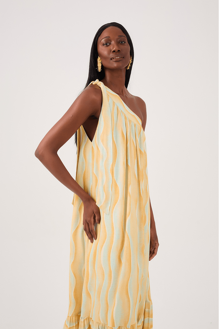 Vestido Cropped Estampa Lençois