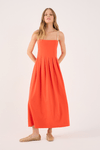 Vestido Nervuras Com Pregas