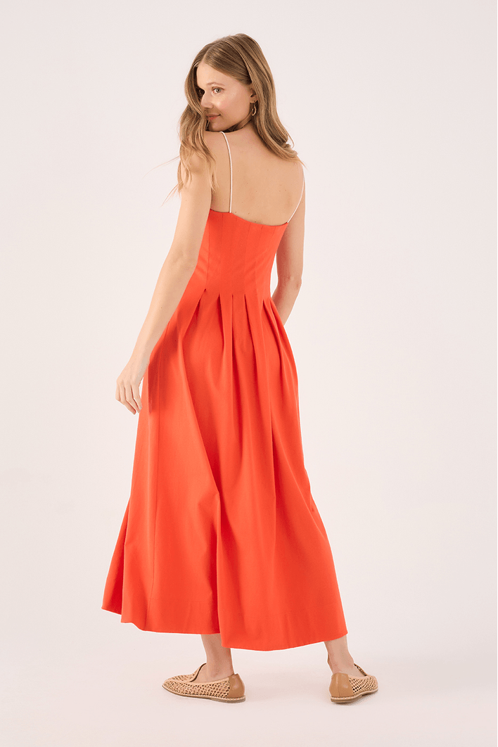 Vestido Nervuras Com Pregas