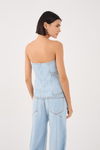 Corselet Jeans Pespontos